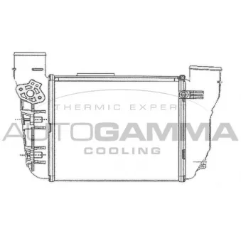 Intercooler, échangeur AUTOGAMMA 103773