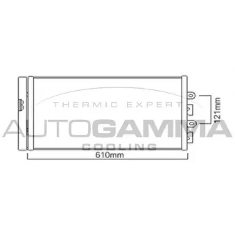 Condenseur, climatisation AUTOGAMMA 103775