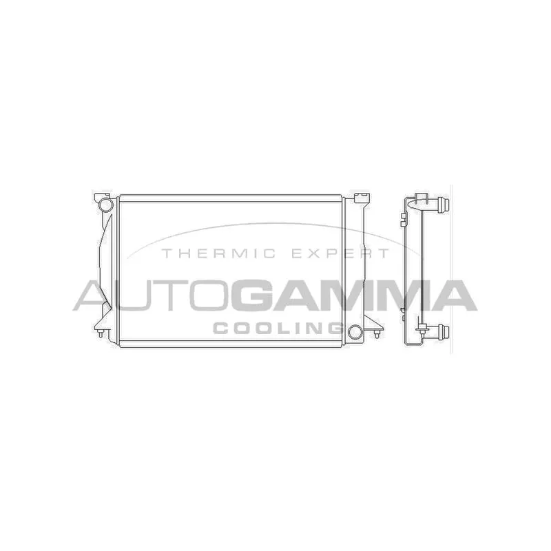 Radiateur, refroidissement du moteur AUTOGAMMA 103777