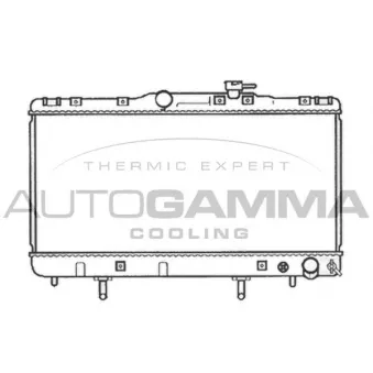 Radiateur, refroidissement du moteur AUTOGAMMA 103786