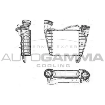 Intercooler, échangeur AUTOGAMMA 103794