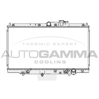 Radiateur, refroidissement du moteur AUTOGAMMA 103796