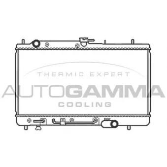 Radiateur, refroidissement du moteur AUTOGAMMA 103798