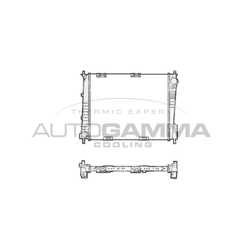 Radiateur, refroidissement du moteur AUTOGAMMA 103800