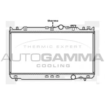 Radiateur, refroidissement du moteur AUTOGAMMA 103802