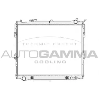 Radiateur, refroidissement du moteur AUTOGAMMA 103804
