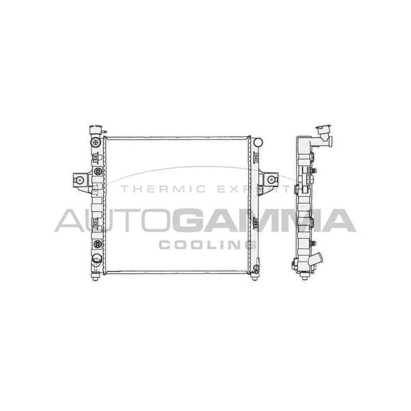 Radiateur, refroidissement du moteur AUTOGAMMA 103807