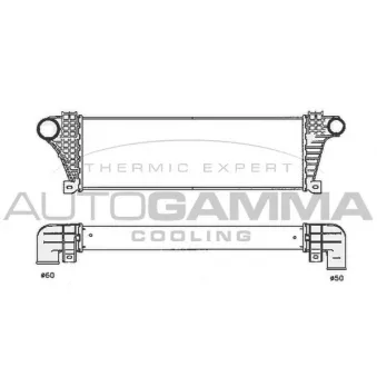 Intercooler, échangeur AUTOGAMMA 103811