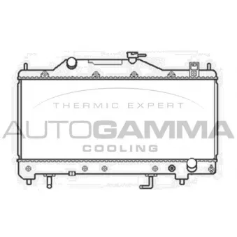 Radiateur, refroidissement du moteur AUTOGAMMA 103813