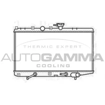 Radiateur, refroidissement du moteur AUTOGAMMA 103818