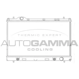 Radiateur, refroidissement du moteur AUTOGAMMA 103824