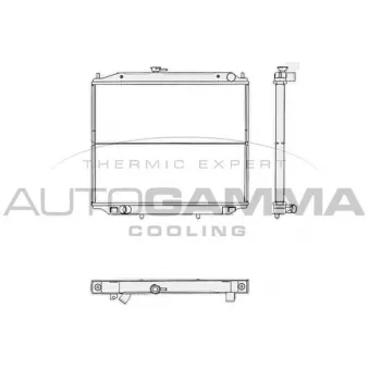 Radiateur, refroidissement du moteur AUTOGAMMA 103825
