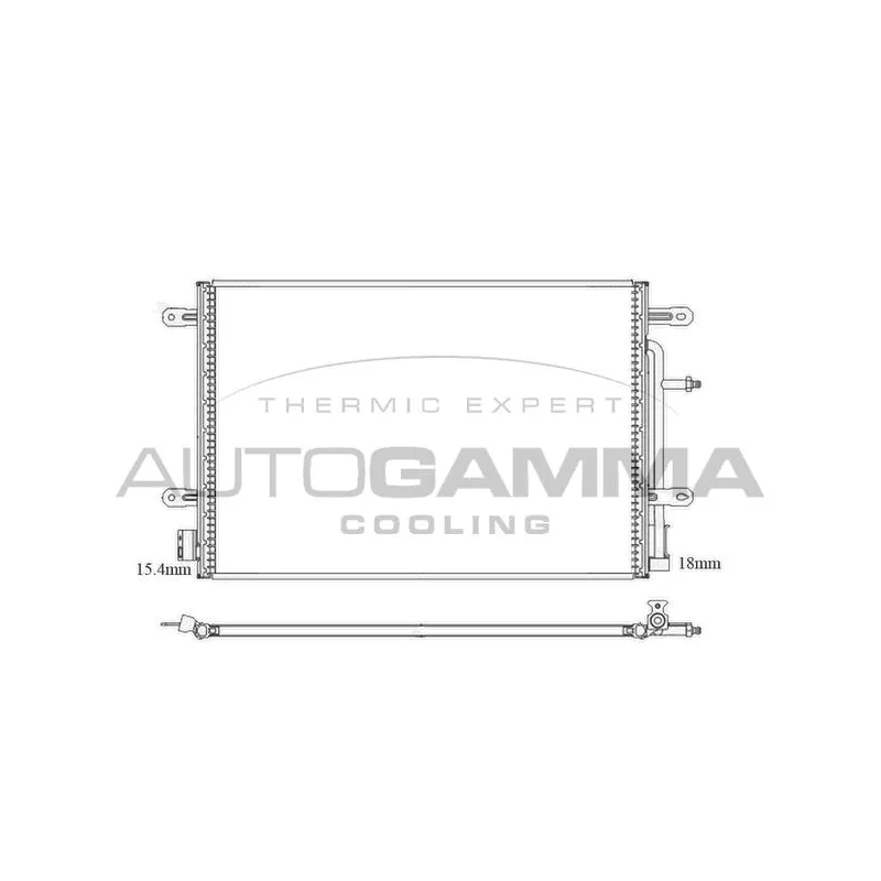 Condenseur, climatisation AUTOGAMMA 103826