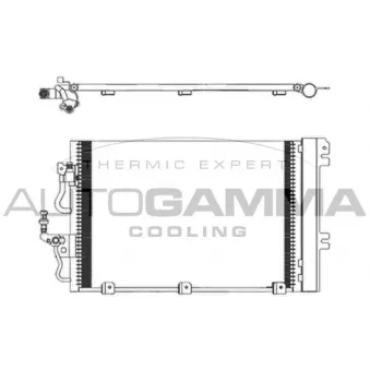Condenseur, climatisation AUTOGAMMA 103828