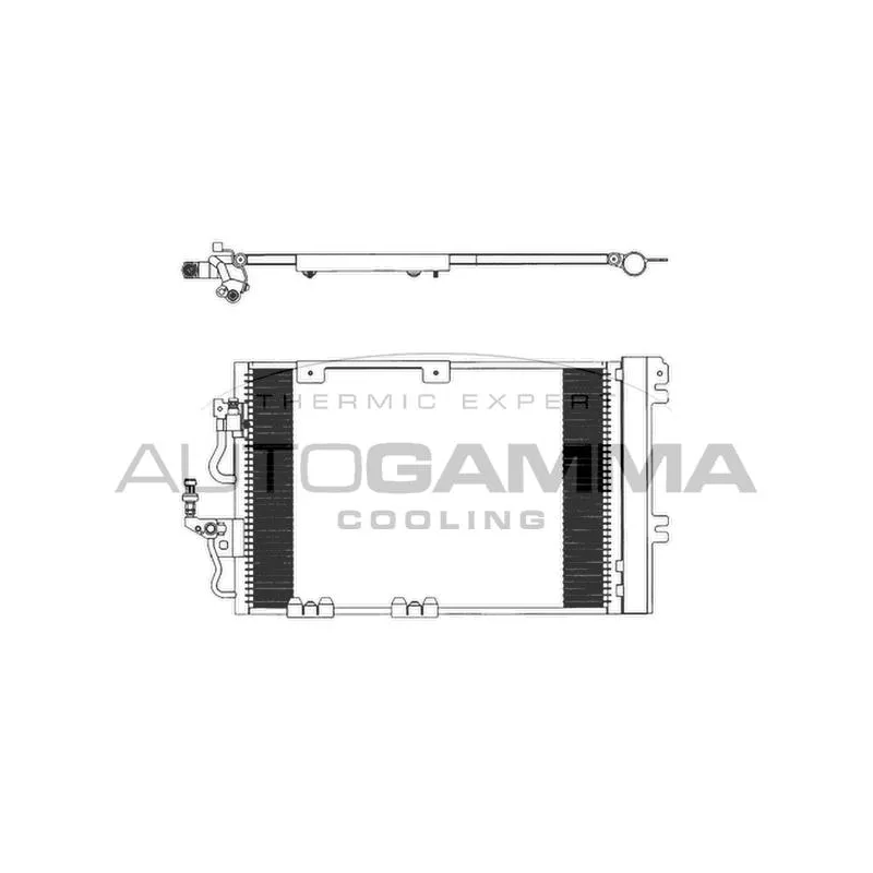 Condenseur, climatisation AUTOGAMMA 103829