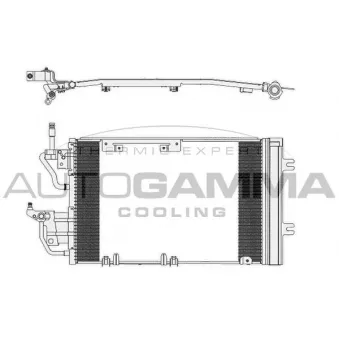 Condenseur, climatisation AUTOGAMMA 103832