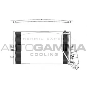 Condenseur, climatisation AUTOGAMMA 103835