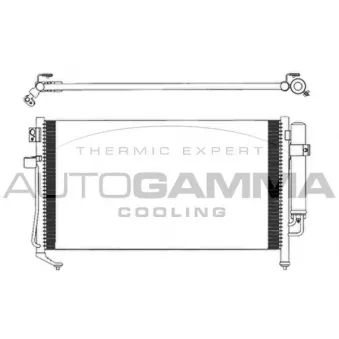 Condenseur, climatisation AUTOGAMMA 103837