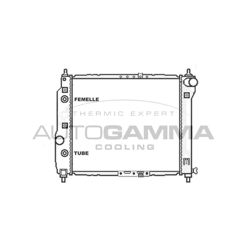 Radiateur, refroidissement du moteur AUTOGAMMA 103839