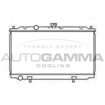 Radiateur, refroidissement du moteur AUTOGAMMA 103840