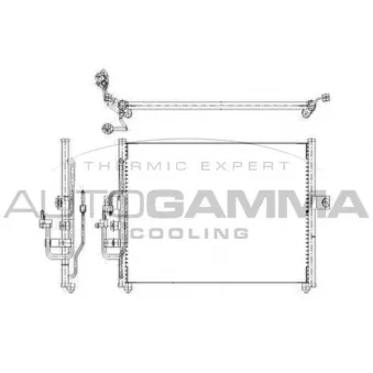 Condenseur, climatisation AUTOGAMMA 103842