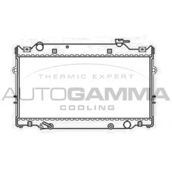 Radiateur, refroidissement du moteur AUTOGAMMA 103843
