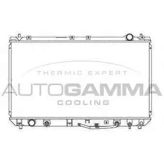 Radiateur, refroidissement du moteur AUTOGAMMA 103851