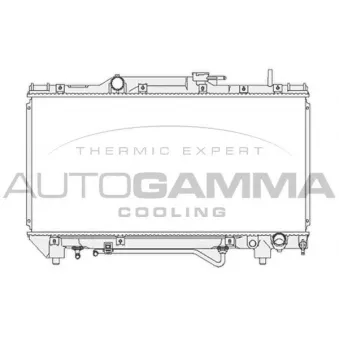 Radiateur, refroidissement du moteur AUTOGAMMA 103857