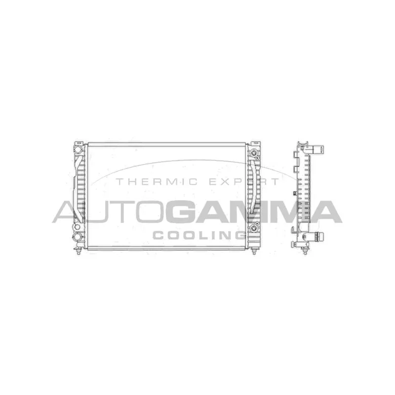 Radiateur, refroidissement du moteur AUTOGAMMA 103864