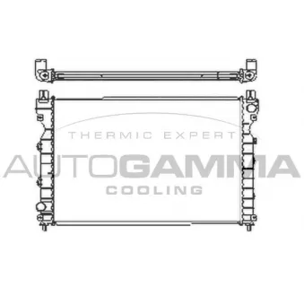Radiateur, refroidissement du moteur AUTOGAMMA 103867