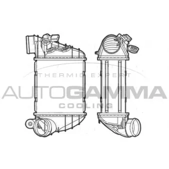 Intercooler, échangeur AUTOGAMMA 103876