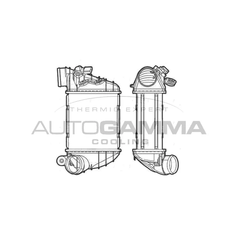 Intercooler, échangeur AUTOGAMMA 103876