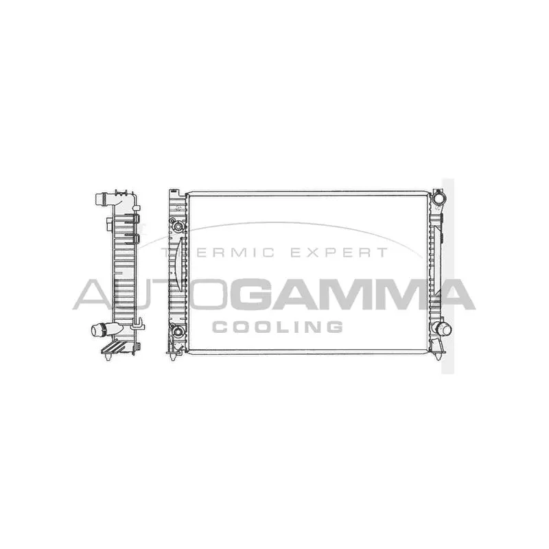Radiateur, refroidissement du moteur AUTOGAMMA 103880