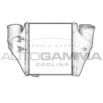 Intercooler, échangeur AUTOGAMMA 103882