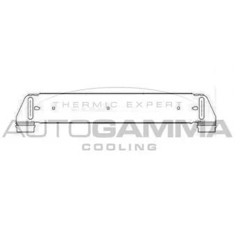 Intercooler, échangeur AUTOGAMMA 103899