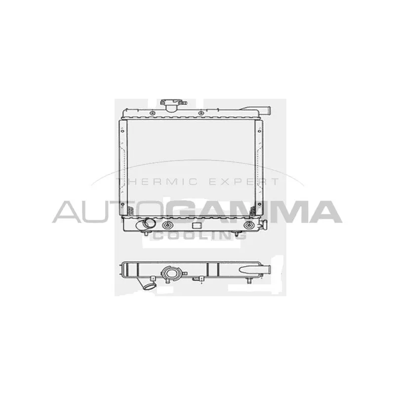 Radiateur, refroidissement du moteur AUTOGAMMA 103901
