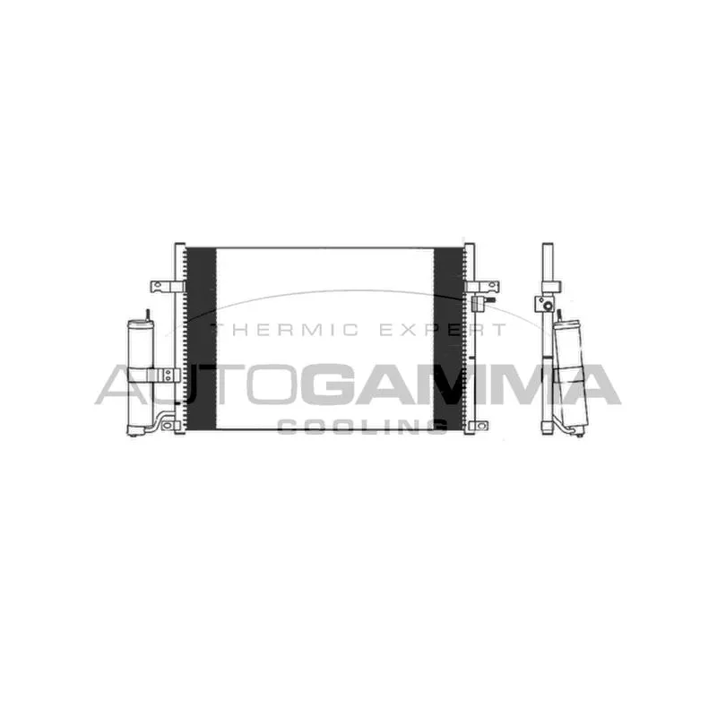 Condenseur, climatisation AUTOGAMMA 103903