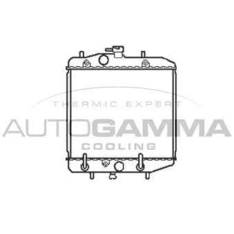 Radiateur, refroidissement du moteur AUTOGAMMA 103908