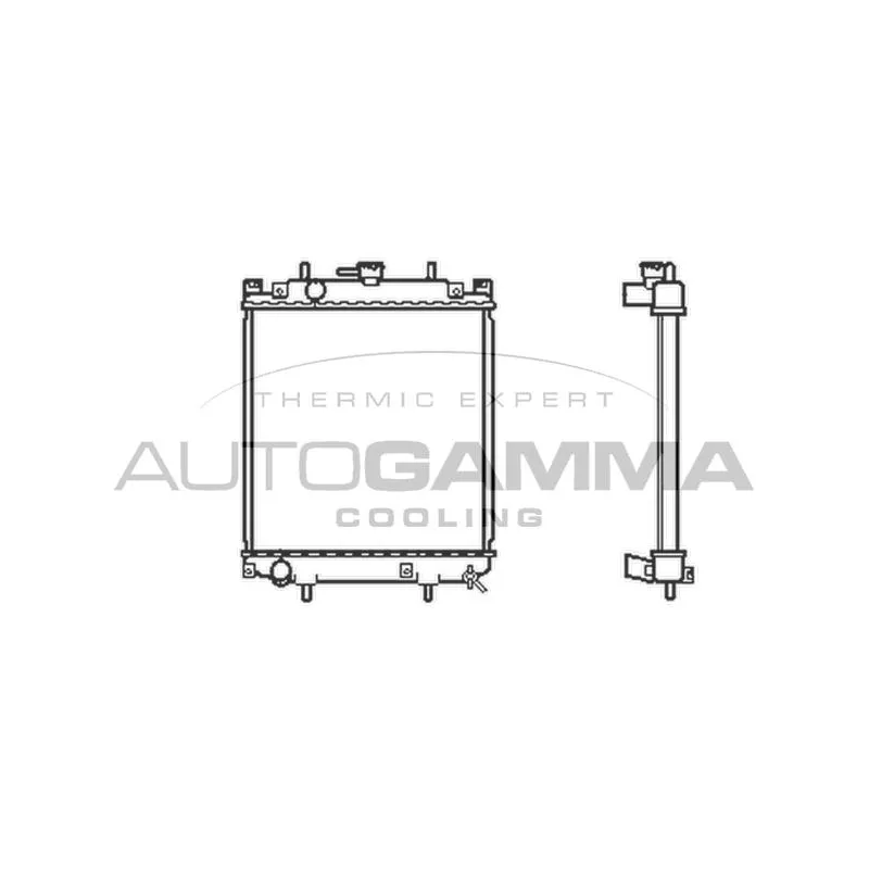 Radiateur, refroidissement du moteur AUTOGAMMA 103911