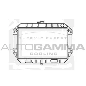 Radiateur, refroidissement du moteur AUTOGAMMA 103914
