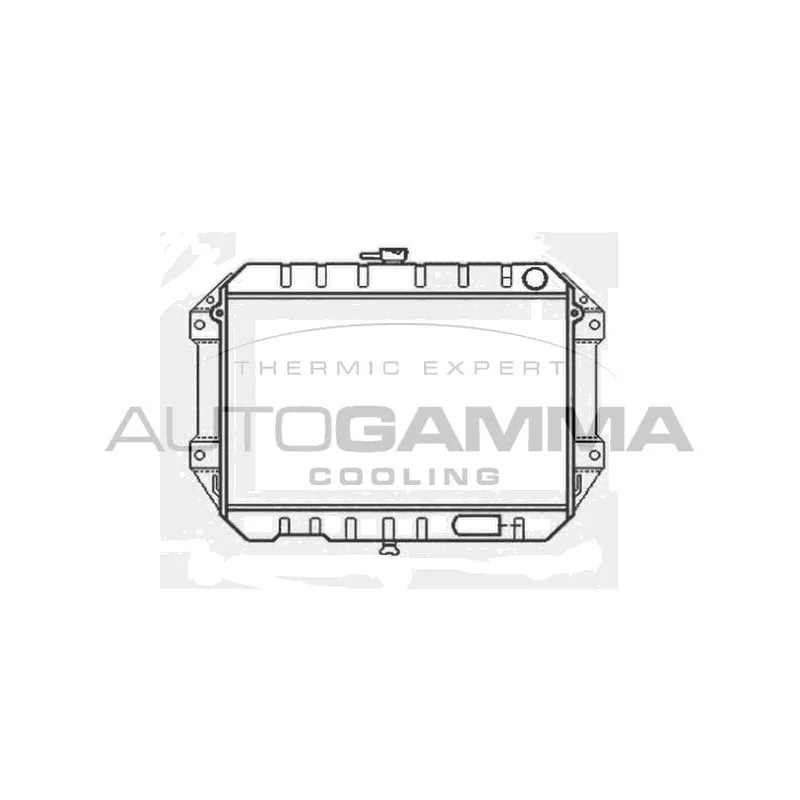 Radiateur, refroidissement du moteur AUTOGAMMA 103914