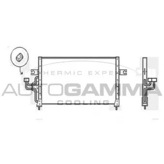 Condenseur, climatisation AUTOGAMMA 103930
