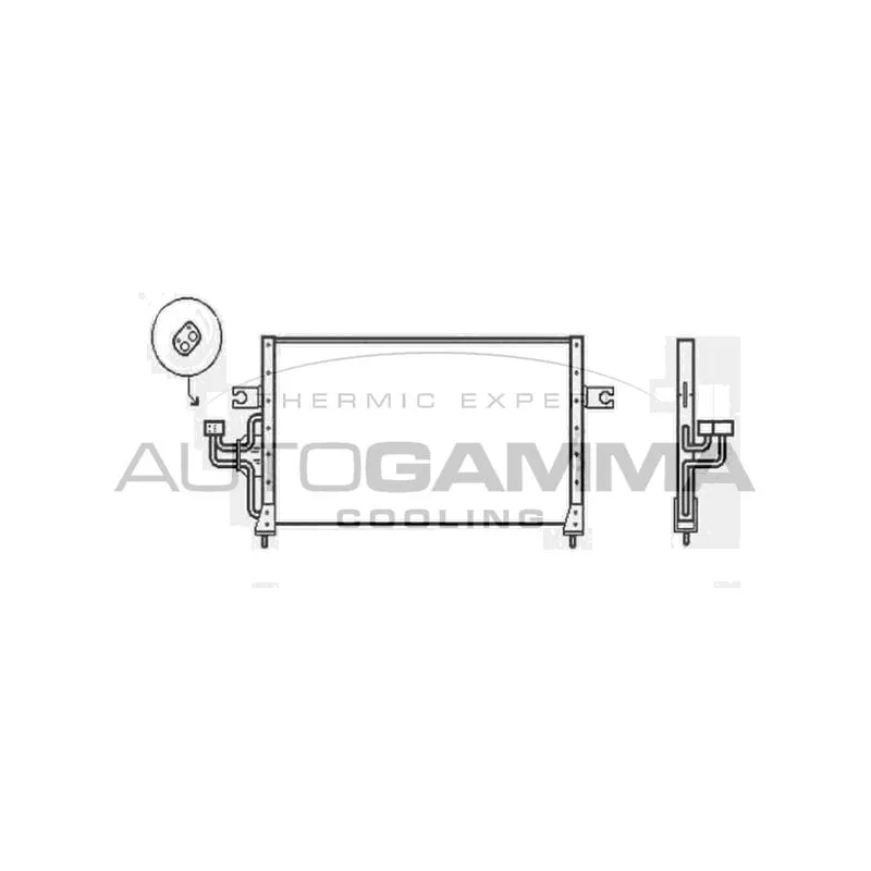 Condenseur, climatisation AUTOGAMMA 103930