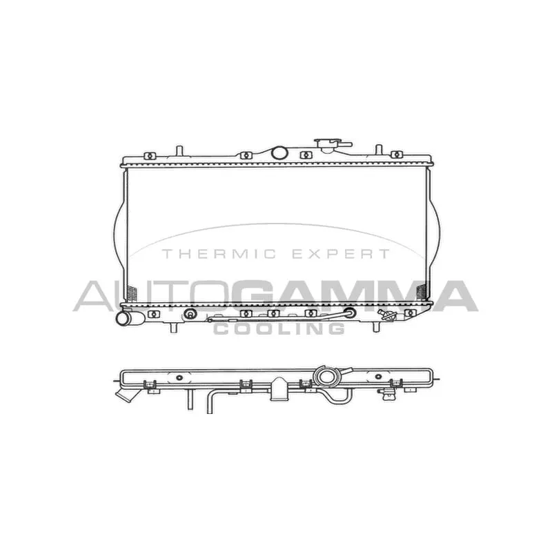 Radiateur, refroidissement du moteur AUTOGAMMA 103938