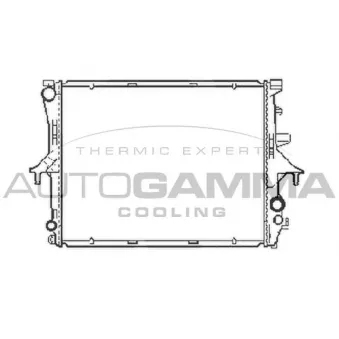 Radiateur, refroidissement du moteur AUTOGAMMA 103942