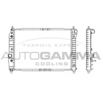 Radiateur, refroidissement du moteur AUTOGAMMA 103951