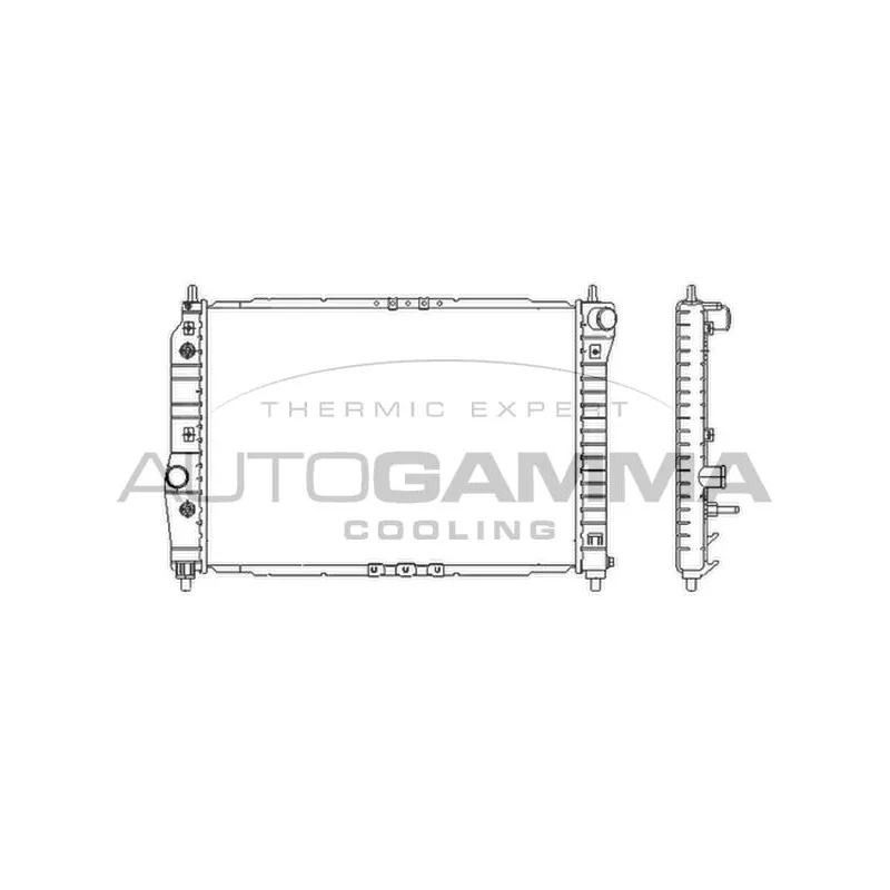 Radiateur, refroidissement du moteur AUTOGAMMA 103951