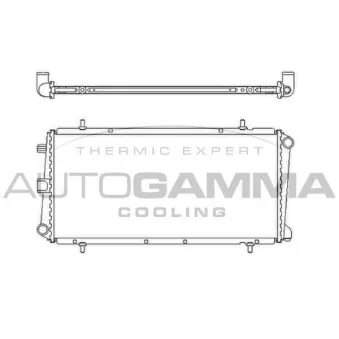Radiateur, refroidissement du moteur AUTOGAMMA 103954