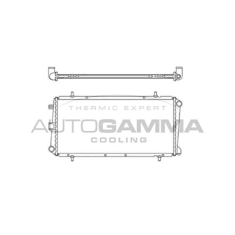 Radiateur, refroidissement du moteur AUTOGAMMA 103954