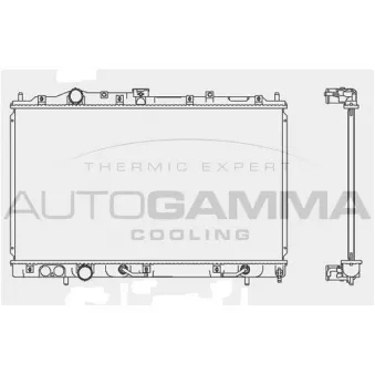 Radiateur, refroidissement du moteur AUTOGAMMA 103958